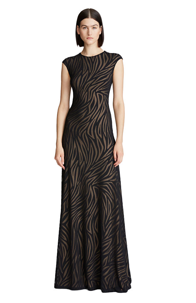 Teagan Gown Zebra Burnout