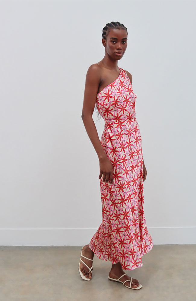 Saloni London - Justine Midi Dress in Starfish