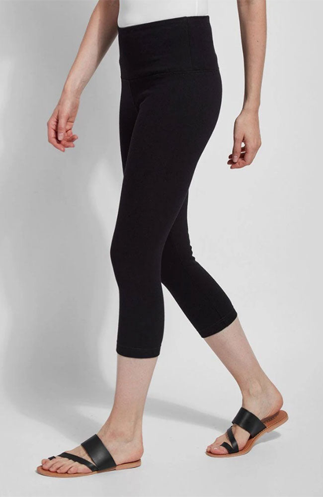 Denim Capri Legging in Black