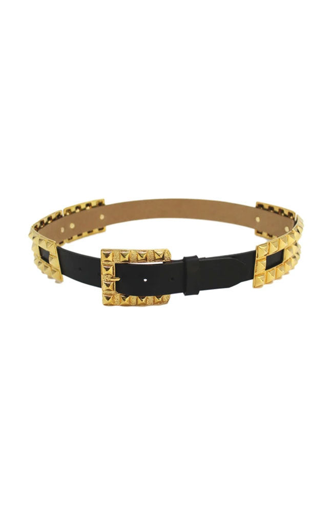 Riley Gold Pyramid Slide Belt