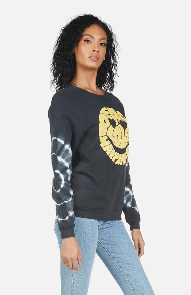 Noleta Text Happy Face Pullover