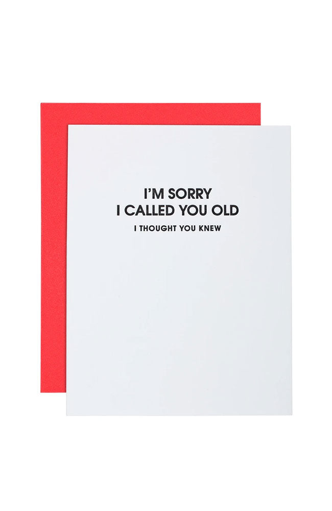 Sorry Old Sorry I Called You Old Card – shoprodeodrive