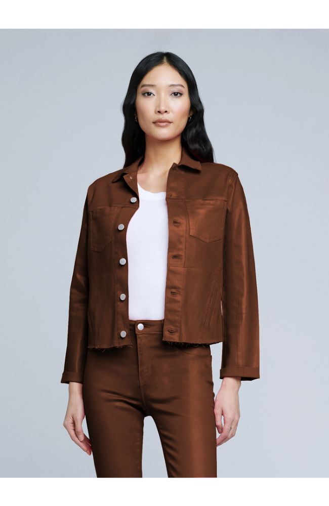 Janelle Slim Raw Jacket Nubuck
