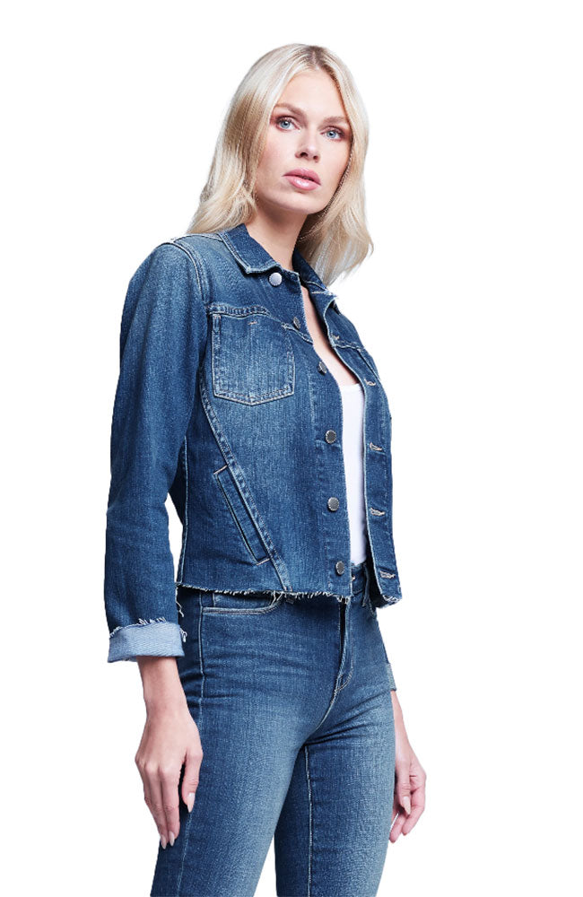 Janelle Slim Raw Jacket Sequoia