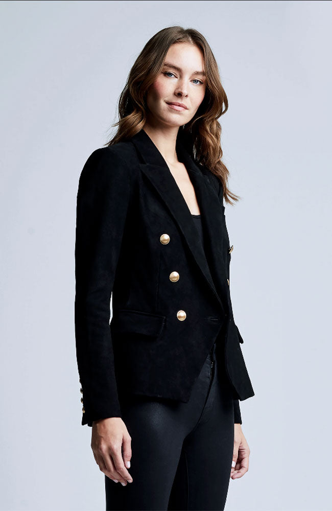 Kenzie Double Breasted Blazer in Black