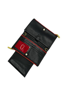 Levy Wallet in Black with Gold Hardware