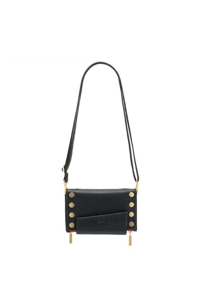 Levy Wallet in Black with Gold Hardware