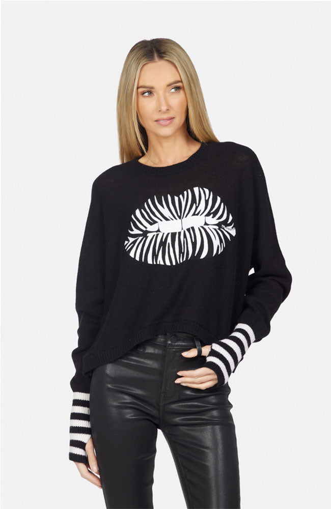Paloma Zebra Lip Top