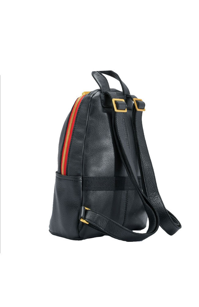 Hunter Backpack Black Brushed Gold Hardware