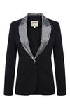 Clementine Blazer in Black Silver