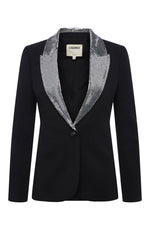 Clementine Blazer in Black Silver