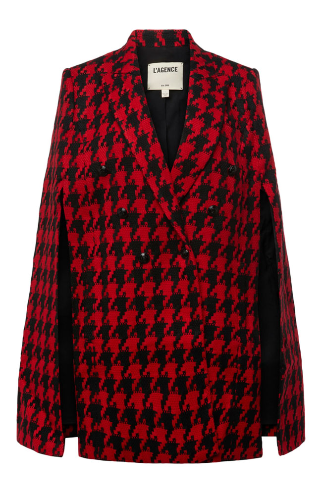 Delta Blazer Cape Red Dahlia