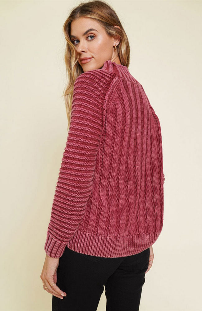 Chunky Ribbed Mock Sweater