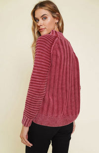 Chunky Ribbed Mock Sweater