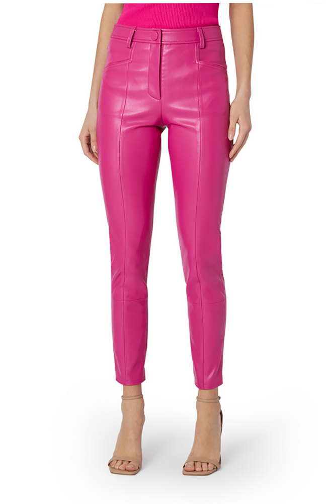 Rue Faux Leather Pant Very Berry