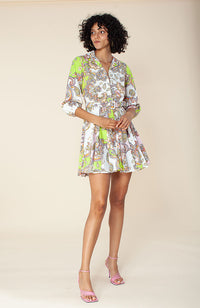 Gathered Waist Belted Dress