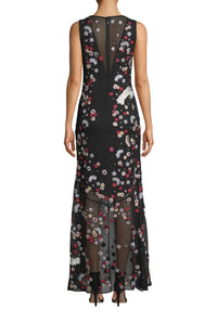 Crane And Cherry Blossom Gown