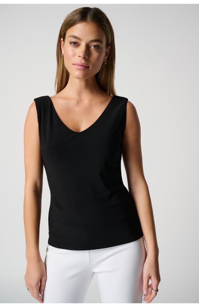 Sleeveless Deep V Neck Tank