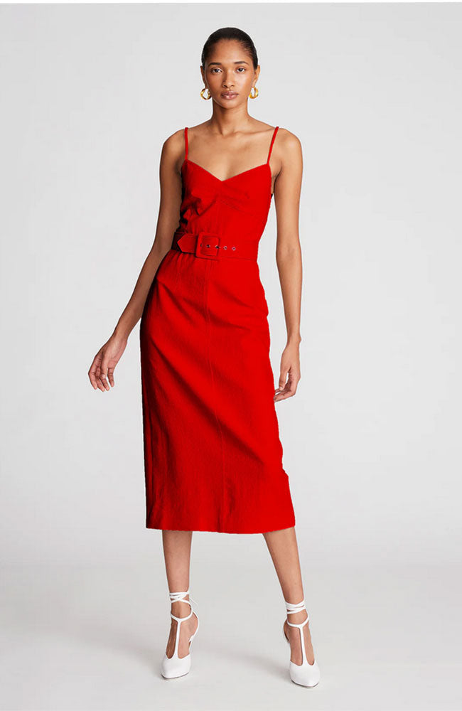 Aryelle Dress in Linen Suiting