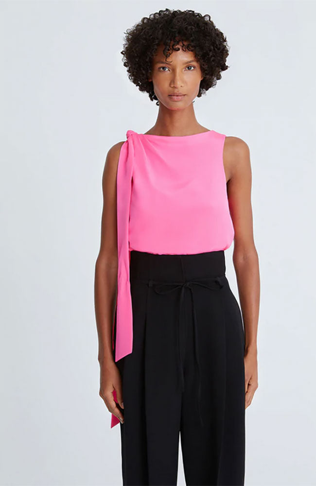 Iliana Crepe Draped Top