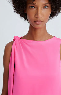 Iliana Crepe Draped Top
