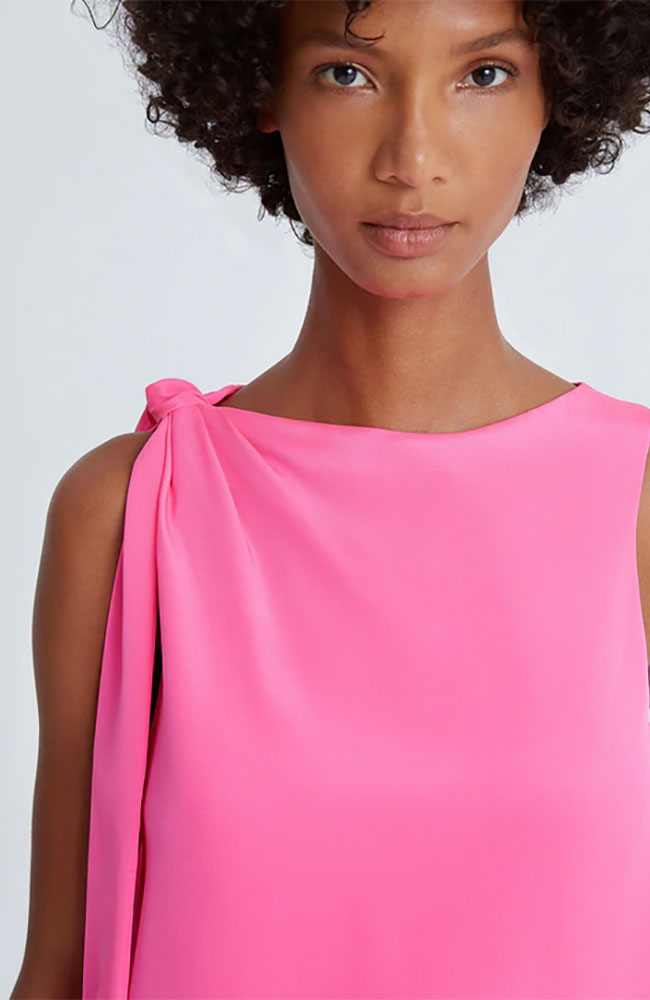 Iliana Crepe Draped Top