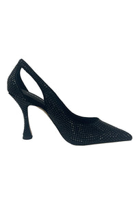 Black Seq;uin Pump