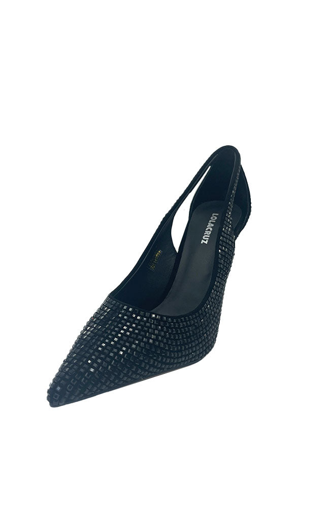Black Seq;uin Pump