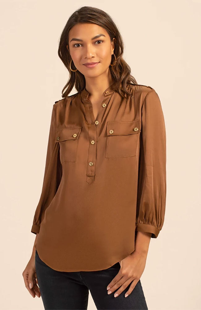 Blue Sky Top in Toasted Coconut