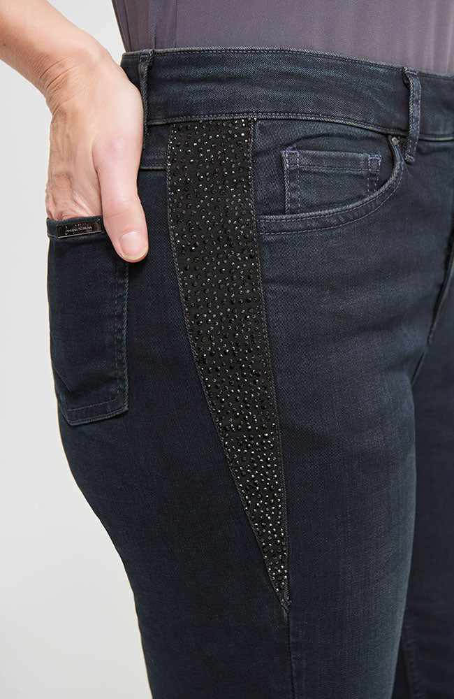 Jeweled Dark Denim Jean