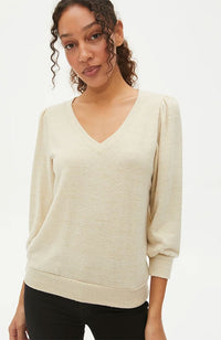 Gabriella V Neck 3/4 Slv Swt