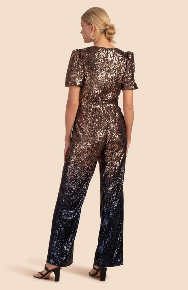 Asandra Jumpsuit in Moonstone Midnight