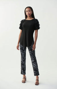 Hi Side Ruffle Sleeve Tunic