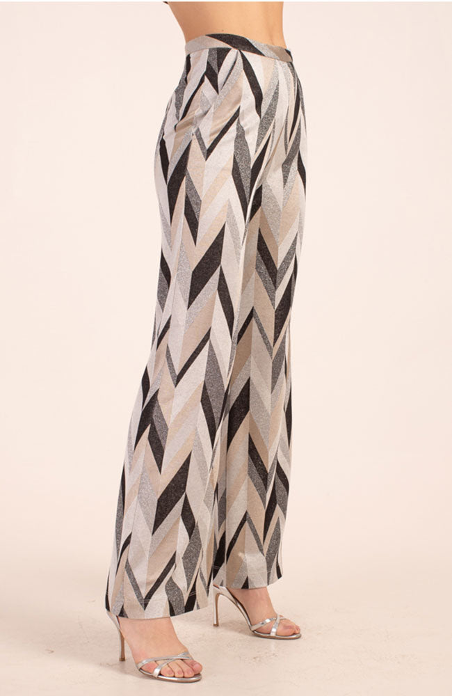Asia Pant in Metallic Multi