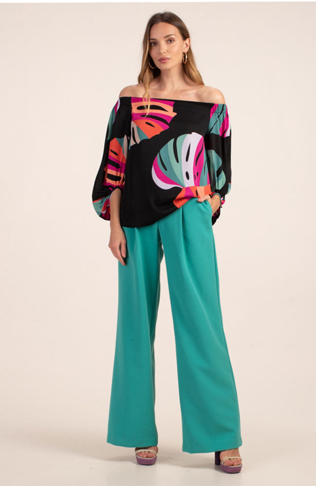 Windward Top Black Multi