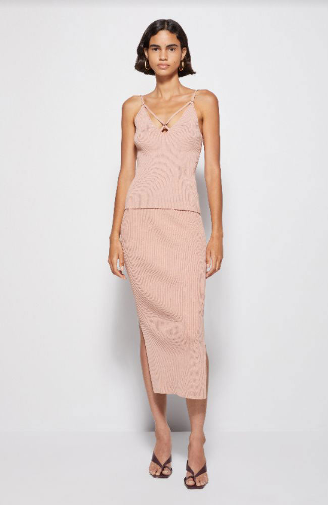 Tatiana Rib V Neck Tank Top