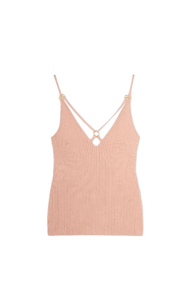 Tatiana Rib V Neck Tank Top