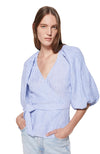 Katrina Linen Wrap Top