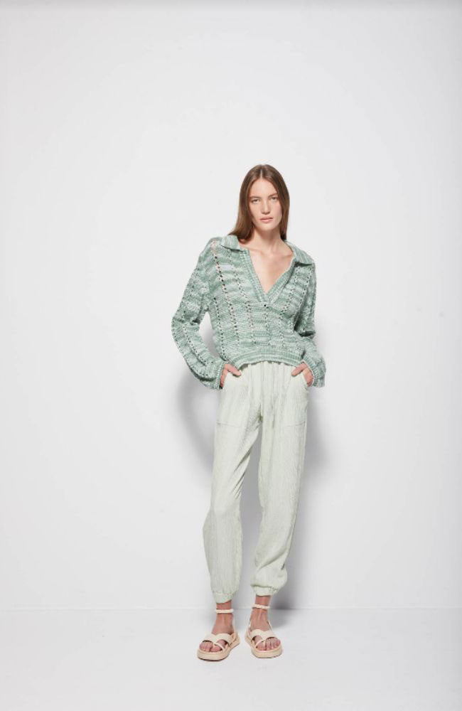 Berenice Rib LS Polo