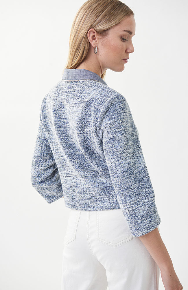 Tweed Jacket with Crystal Buttons