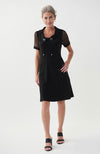 Dress with Mesh Sleeves