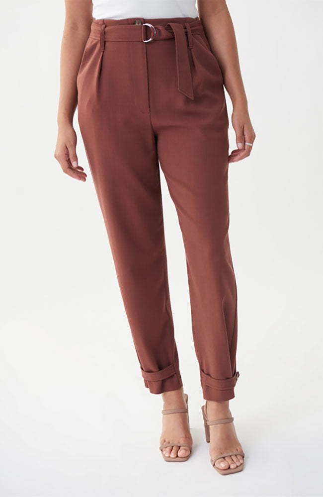 Ankle Tie Pant in Espresso