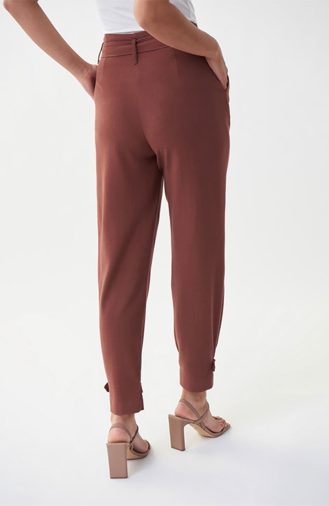 Ankle Tie Pant in Espresso