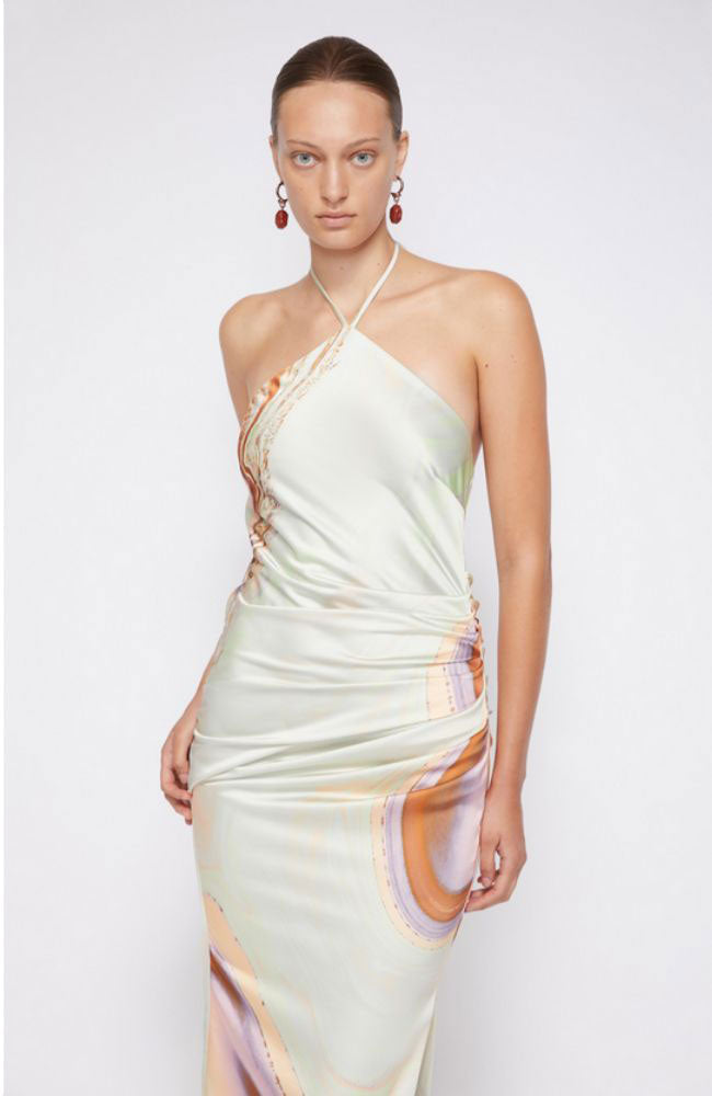 Hansel Marble Satin Gown