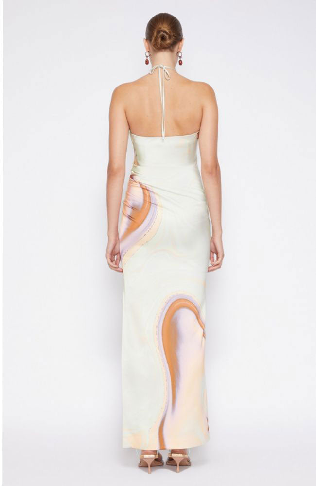 Hansel Marble Satin Gown