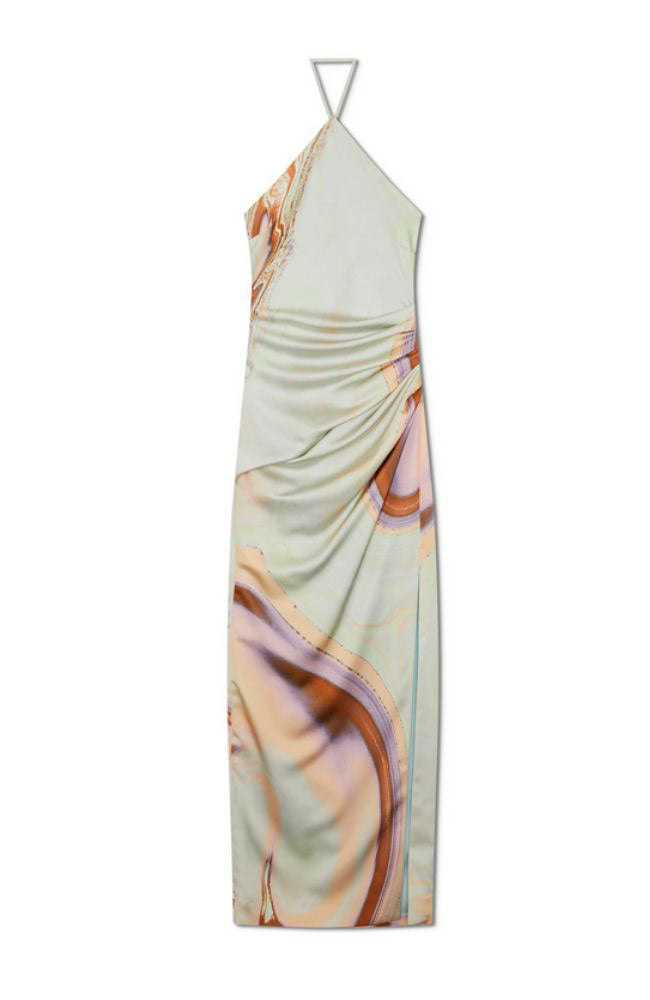 Hansel Marble Satin Gown