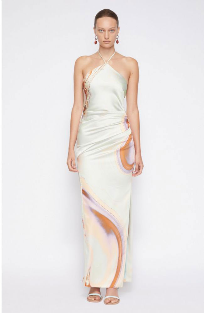 Hansel Marble Satin Gown