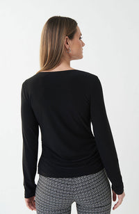 Layering Top with Cutouts in Black