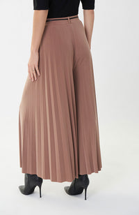 Pleated Culotte 23" Inseam in Mocha