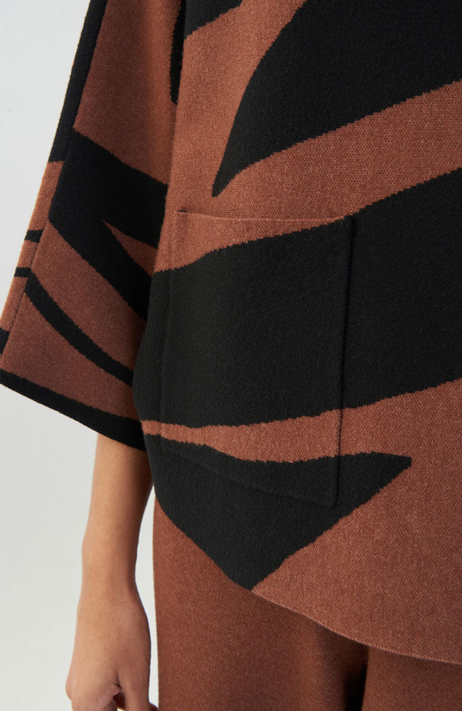 Mock Neck Flare Sleeve Sweater